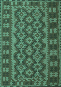 Southwestern Turquoise Country Rug, tr3982turq