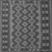 Serging Thickness of Southwestern Gray Country Rug, tr3982gry