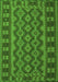 Southwestern Green Country Rug, tr3982grn