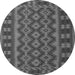 Square Southwestern Gray Country Rug, tr3982gry