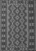 Southwestern Gray Country Rug, tr3982gry