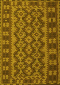 Southwestern Yellow Country Rug, tr3982yw