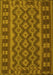 Southwestern Yellow Country Rug, tr3982yw