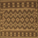 Square Southwestern Brown Country Rug, tr3982brn