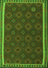 Southwestern Green Country Rug, tr3983grn