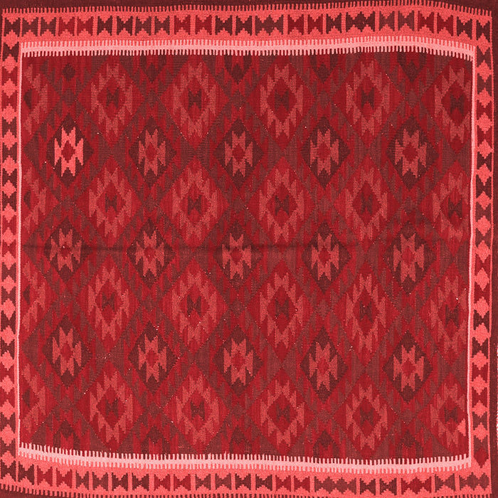 Machine Washable Southwestern Red Country Rug, wshtr3983red