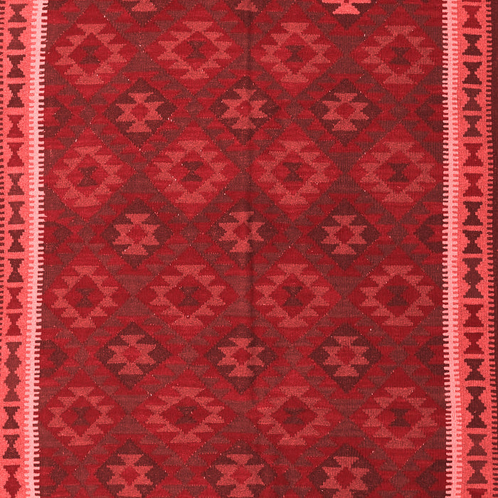 Machine Washable Southwestern Red Country Rug, wshtr3983red