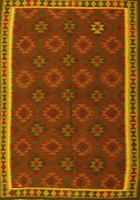 Southwestern Yellow Country Rug, tr3983yw