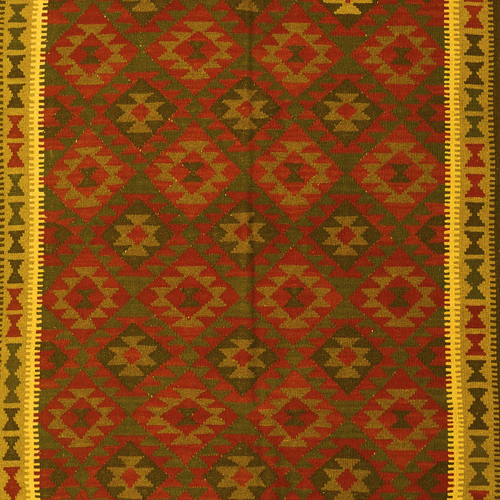 Southwestern Yellow Country Rug, tr3983yw