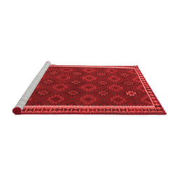 Country Red Washable Rugs