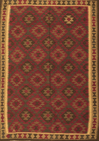 Southwestern Brown Country Rug, tr3983brn