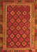 Southwestern Orange Country Rug, tr3984org