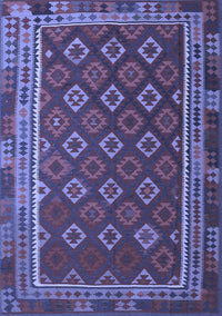 Southwestern Blue Country Rug, tr3984blu