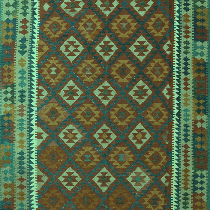 Southwestern Turquoise Country Rug, tr3984turq