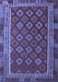 Southwestern Blue Country Rug, tr3984blu