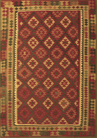 Southwestern Brown Country Rug, tr3984brn