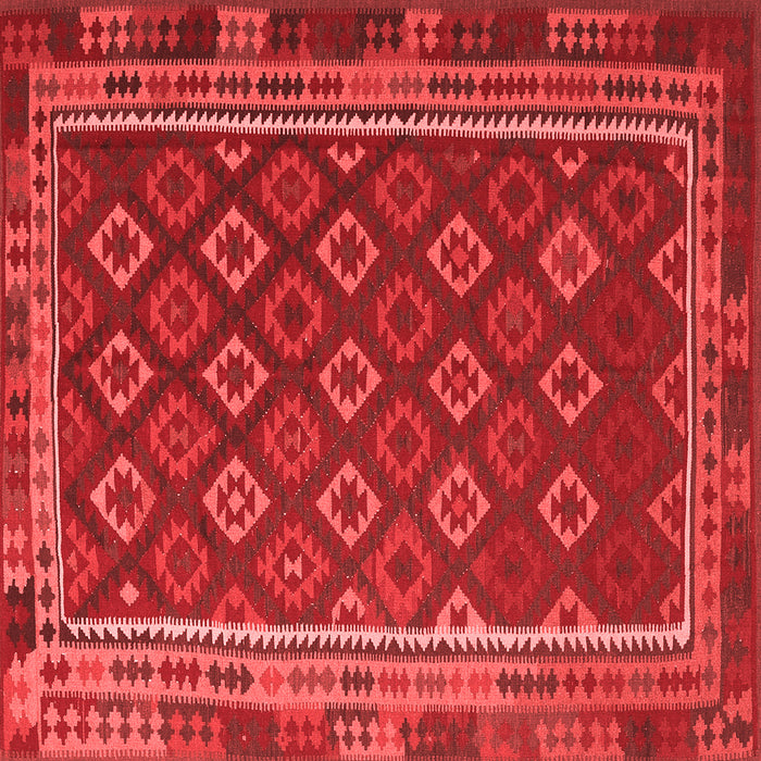 Machine Washable Southwestern Red Country Rug, wshtr3984red