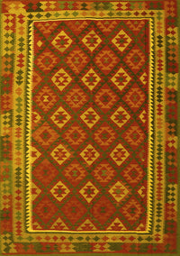 Southwestern Yellow Country Rug, tr3984yw