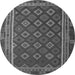 Square Southwestern Gray Country Rug, tr3984gry