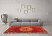 Machine Washable Persian Orange Traditional Area Rugs in a Living Room, wshtr3985org