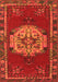 Serging Thickness of Machine Washable Persian Orange Traditional Area Rugs, wshtr3985org