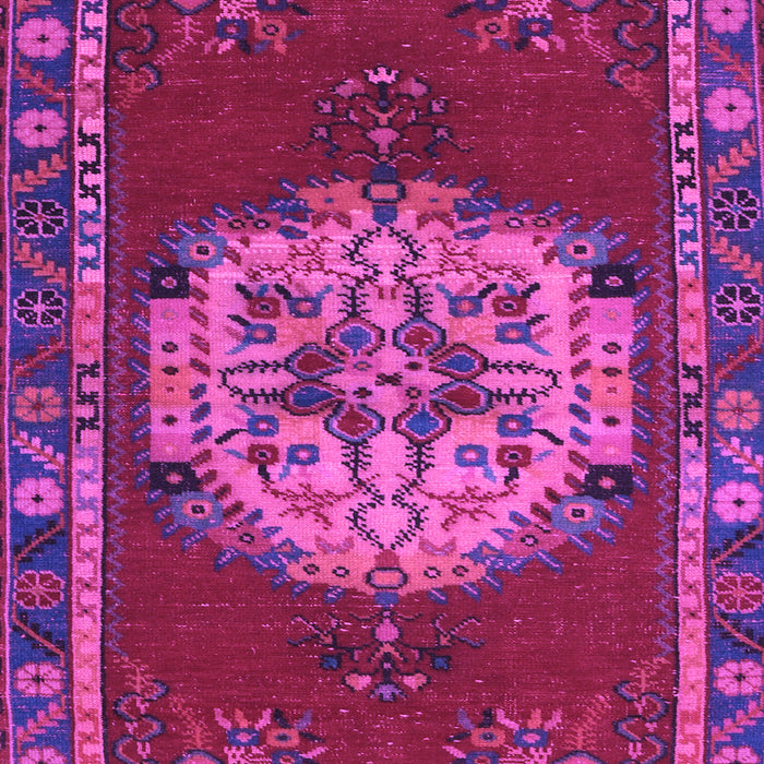 Machine Washable Persian Purple Traditional Area Rugs, wshtr3985pur