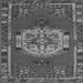 Serging Thickness of Persian Gray Traditional Rug, tr3985gry