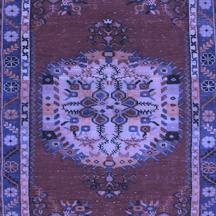 Machine Washable Persian Blue Traditional Rug, wshtr3985blu