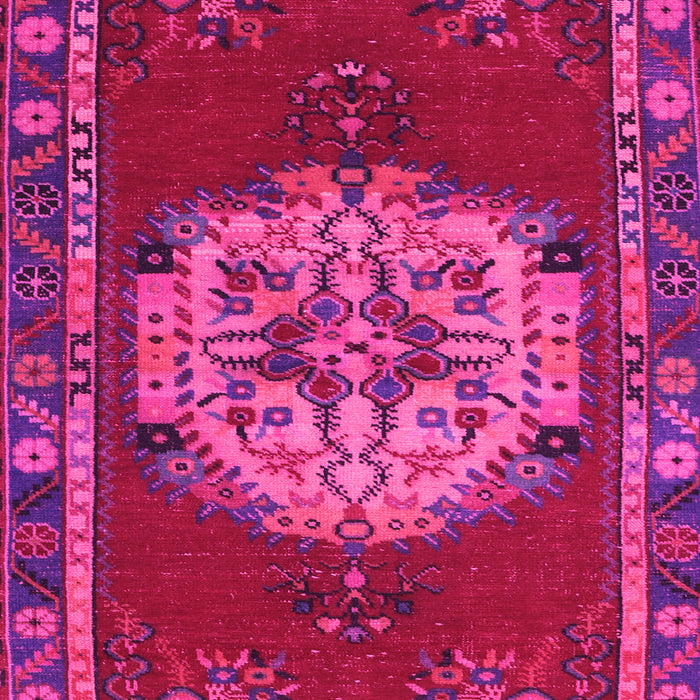 Machine Washable Persian Pink Traditional Rug, wshtr3985pnk
