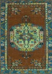 Persian Turquoise Traditional Rug, tr3985turq