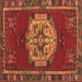 Square Machine Washable Persian Brown Traditional Rug, wshtr3985brn