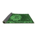 Sideview of Persian Emerald Green Traditional Rug, tr3985emgrn