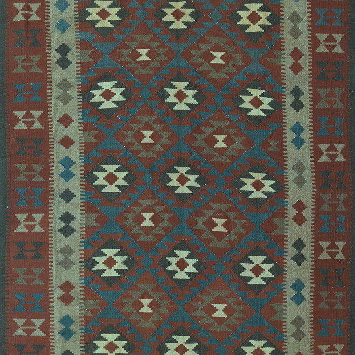Southwestern Light Blue Country Rug, tr3986lblu