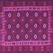 Square Southwestern Purple Country Rug, tr3986pur