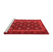 Country Red Washable Rugs