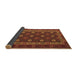 Sideview of Southwestern Brown Country Rug, tr3986brn