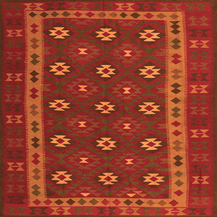 Serging Thickness of Southwestern Orange Country Rug, tr3986org