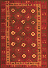 Southwestern Orange Country Rug, tr3986org