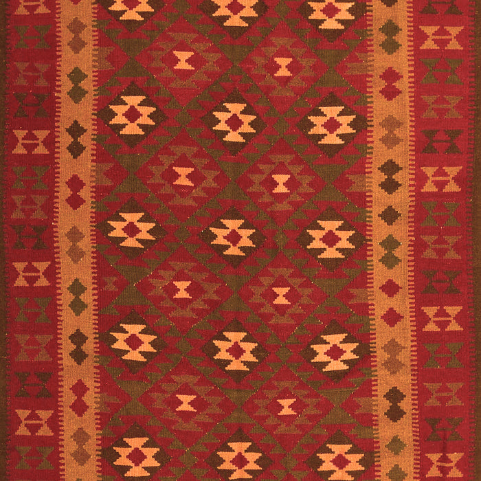 Southwestern Orange Country Rug, tr3986org