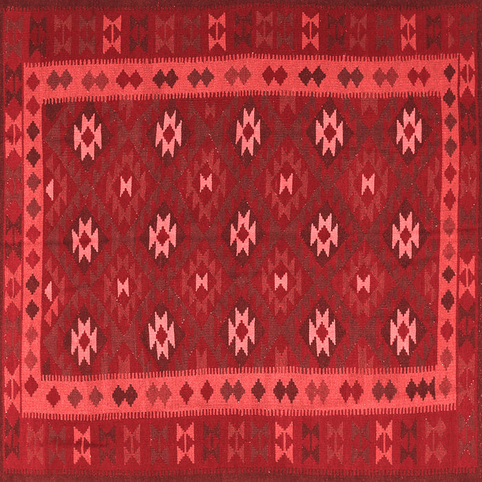 Machine Washable Southwestern Red Country Rug, wshtr3986red