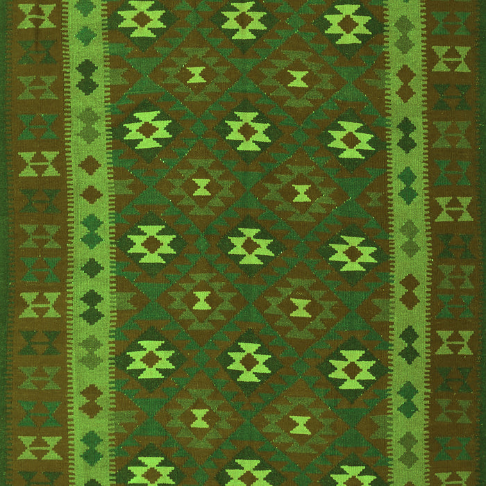 Southwestern Green Country Rug, tr3986grn