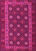 Machine Washable Southwestern Pink Country Rug, wshtr3986pnk