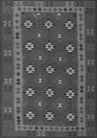 Southwestern Gray Country Rug, tr3986gry