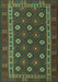 Southwestern Turquoise Country Rug, tr3986turq