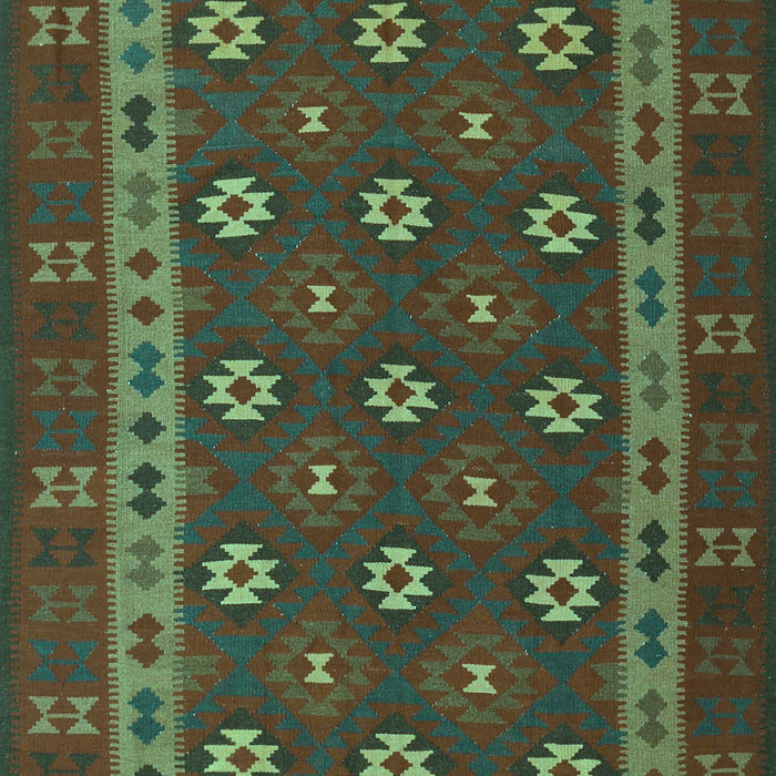 Southwestern Turquoise Country Rug, tr3986turq