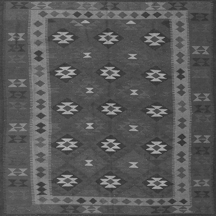 Serging Thickness of Southwestern Gray Country Rug, tr3986gry