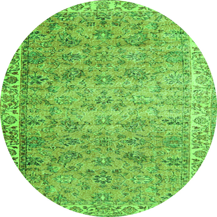 Machine Washable Persian Green Traditional Area Rugs, wshtr3987grn