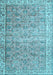 Machine Washable Persian Light Blue Traditional Rug, wshtr3987lblu