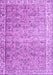 Machine Washable Persian Purple Traditional Area Rugs, wshtr3987pur