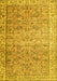 Machine Washable Persian Yellow Traditional Rug, wshtr3987yw